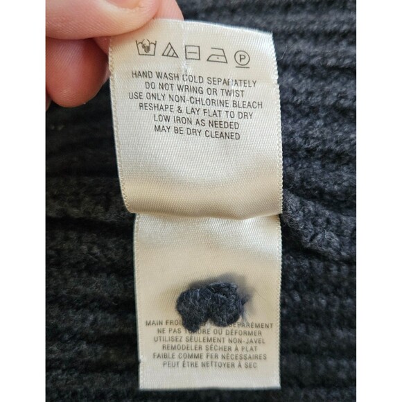 Anthropologie KNITTED & KNOTTED Posie Cardigan Lrg Gray Elbow Balloon Sleeve - Picture 11 of 11